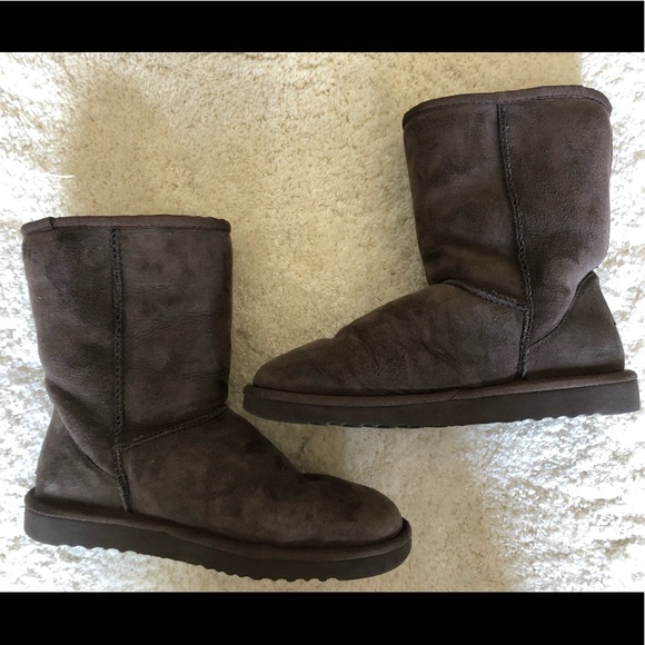 Ugg Short Dark Brown Boots - Picture 6 of 7